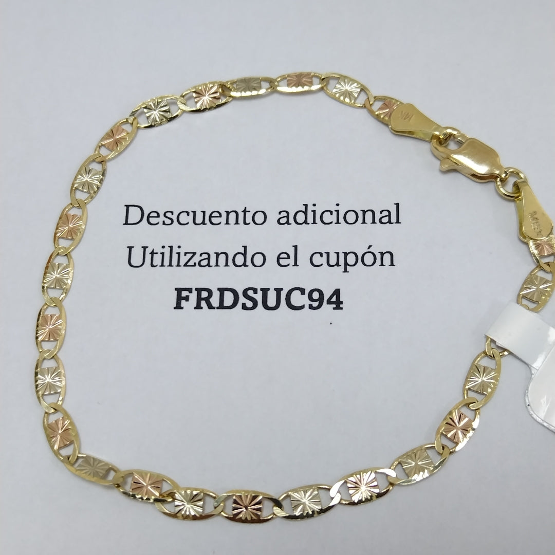 PULSERA GUCHI 14K 18 CM 2.9 GR (NUEVO)
