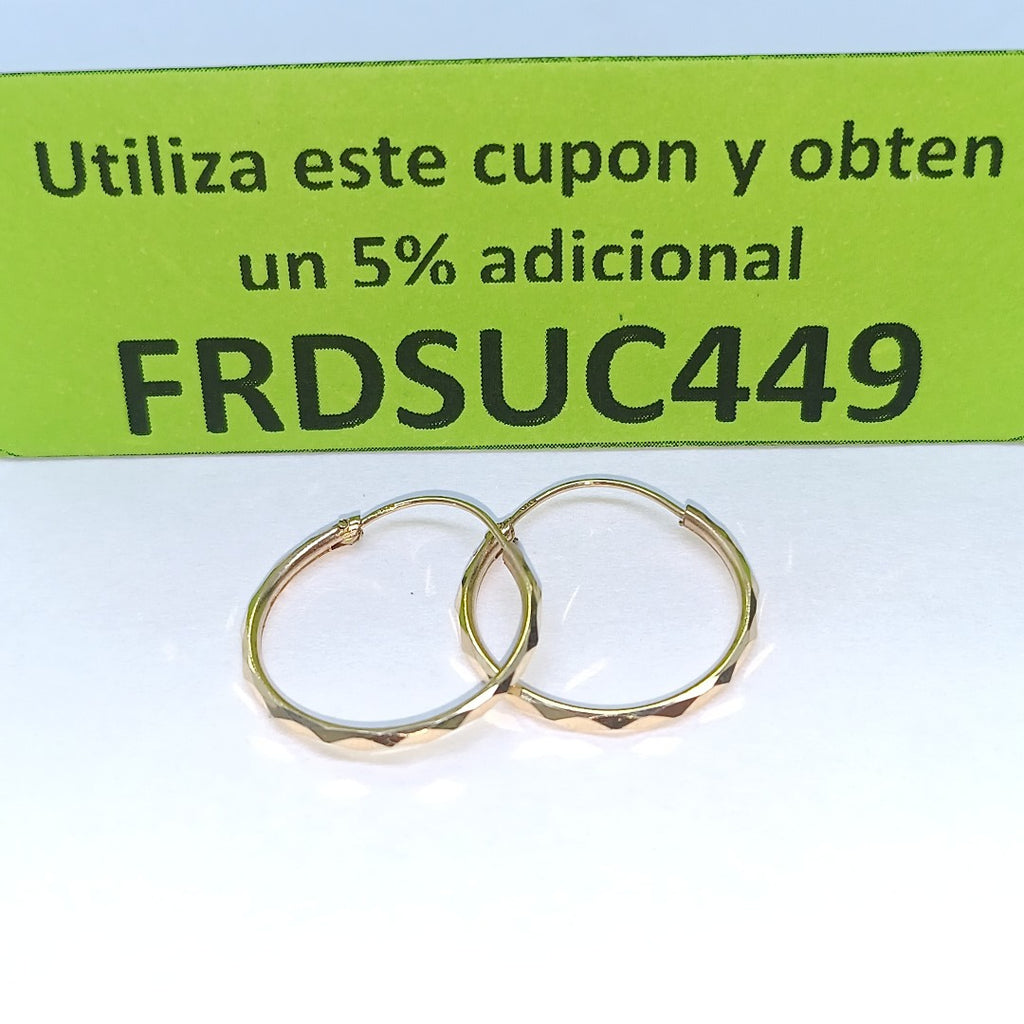ARRACADAS PAR ORO 10 K 1,00 GRMS (SEMINUEVO)
