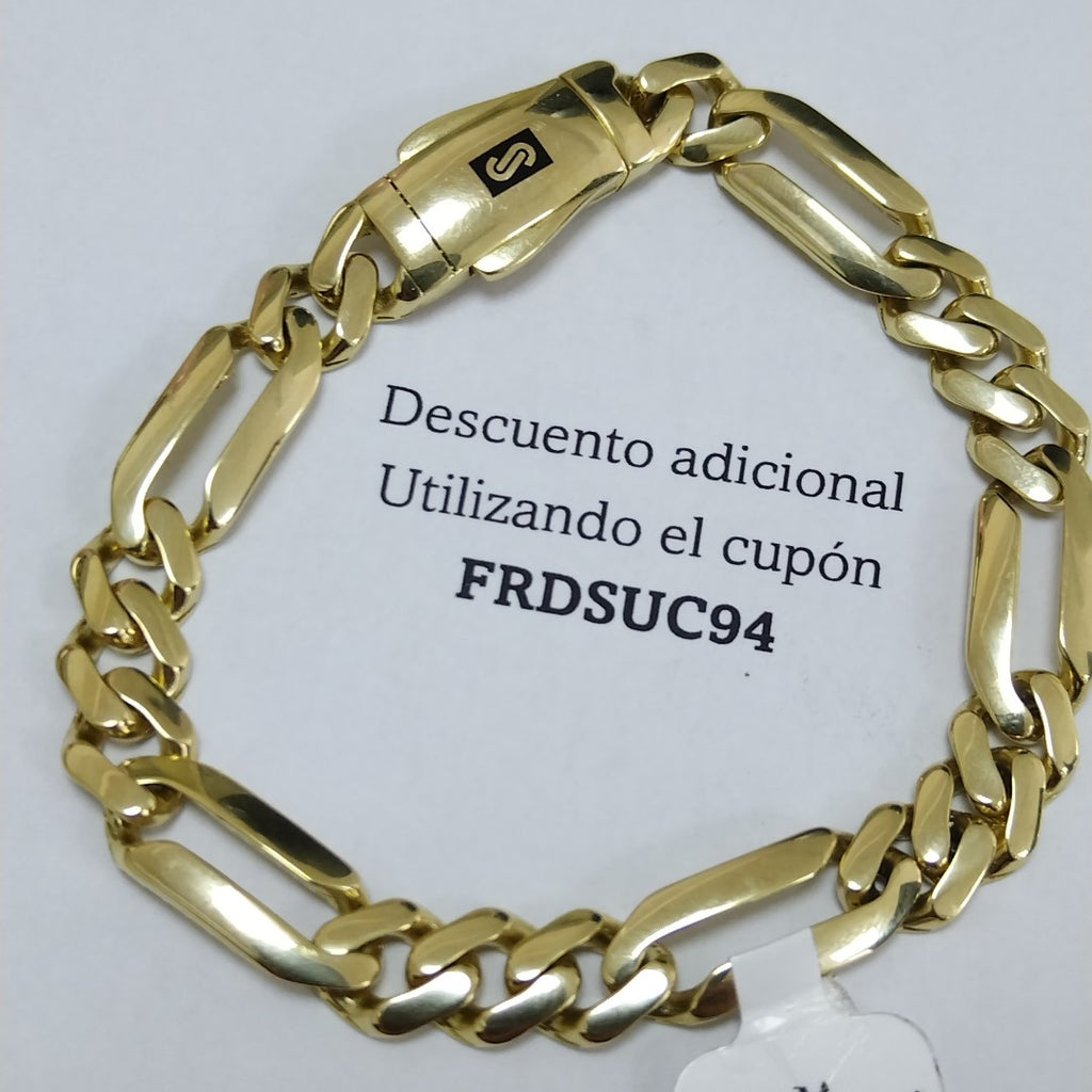 PULSERA MONACO ORO 14K 9 (NUEVO)