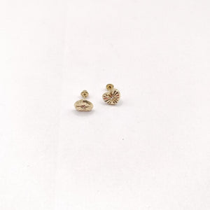 BROQUELES BROQUEL FIG CORAZON C CIRCONIA 14K 0.2603 GR (NUEVO)