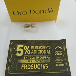 ANILLOS CON CIRCONIA 14K TALLA 9 4.4 GR (NUEVO)