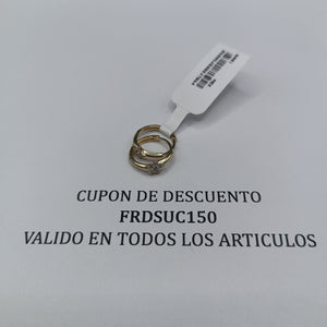 ARETES ARRACADAS FIG ESTRELLA CIRCONIAS 10K 1.6 GR (NUEVO)