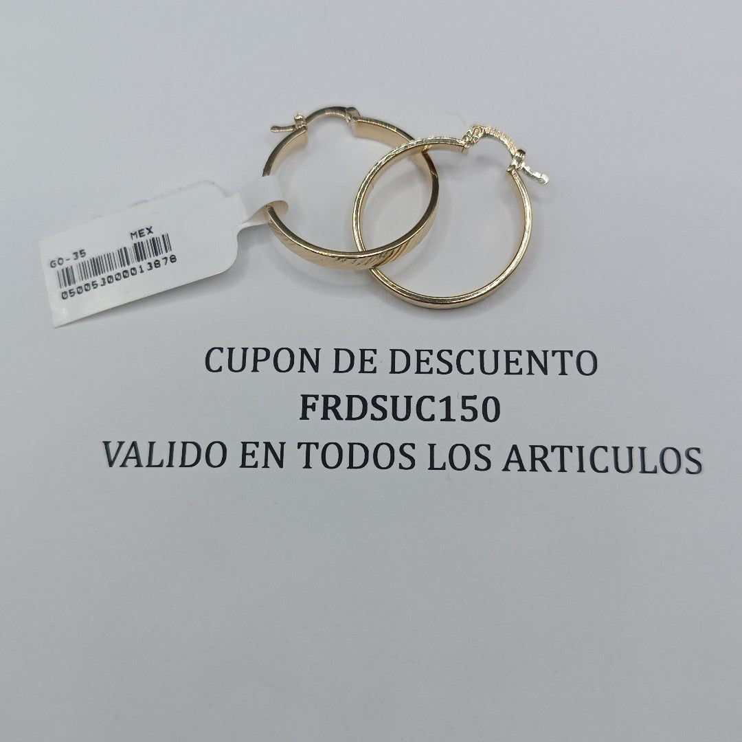 ARETES ARRACADA ASTRIADA 10K 2.5 GR (NUEVO)