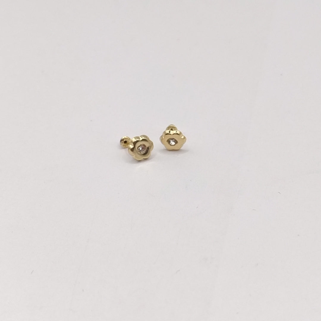 BROQUELES BROQUEL FIG FLOR C CIRCONIA 14K 0.2581 GR (NUEVO)