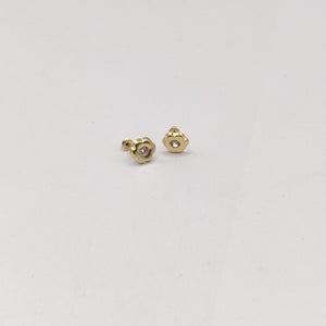 BROQUELES BROQUEL FIG FLOR C CIRCONIA 14K 0.2581 GR (NUEVO)