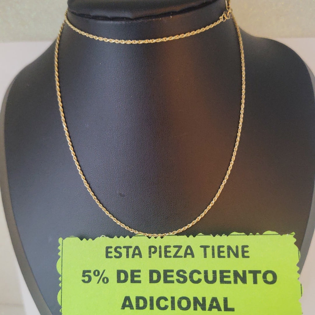 CADENA TORZAL 14K 55 CM 3 GR (NUEVO)
