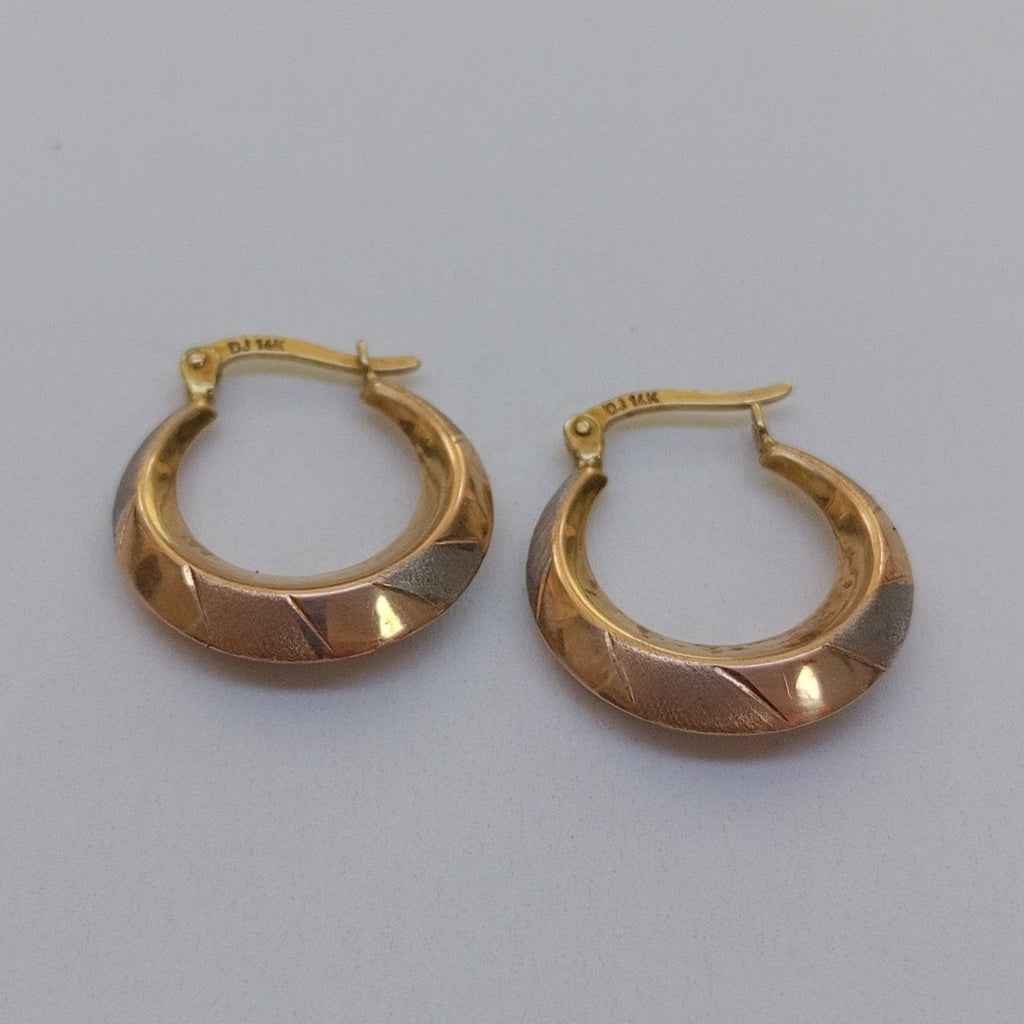 ARRACADAS PAR ORO 14 K 1.8 GRMS (SEMINUEVO)