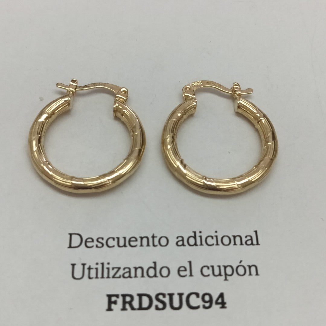 ARETES ARRACADAS 14K 2.7 GR (NUEVO)