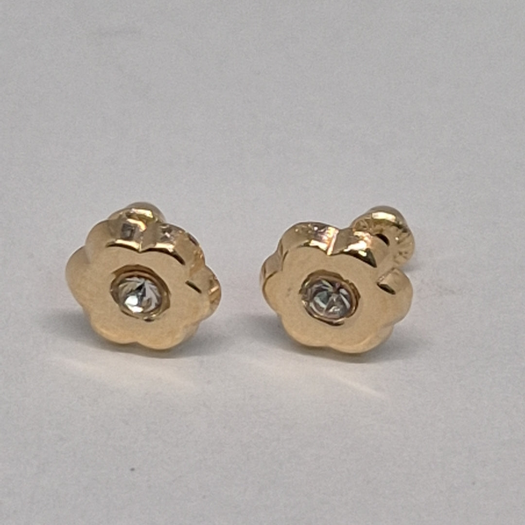 BROQUELES BROQUEL FIG FLOR C CIRCONIA 14K 0.2581 GR (NUEVO)