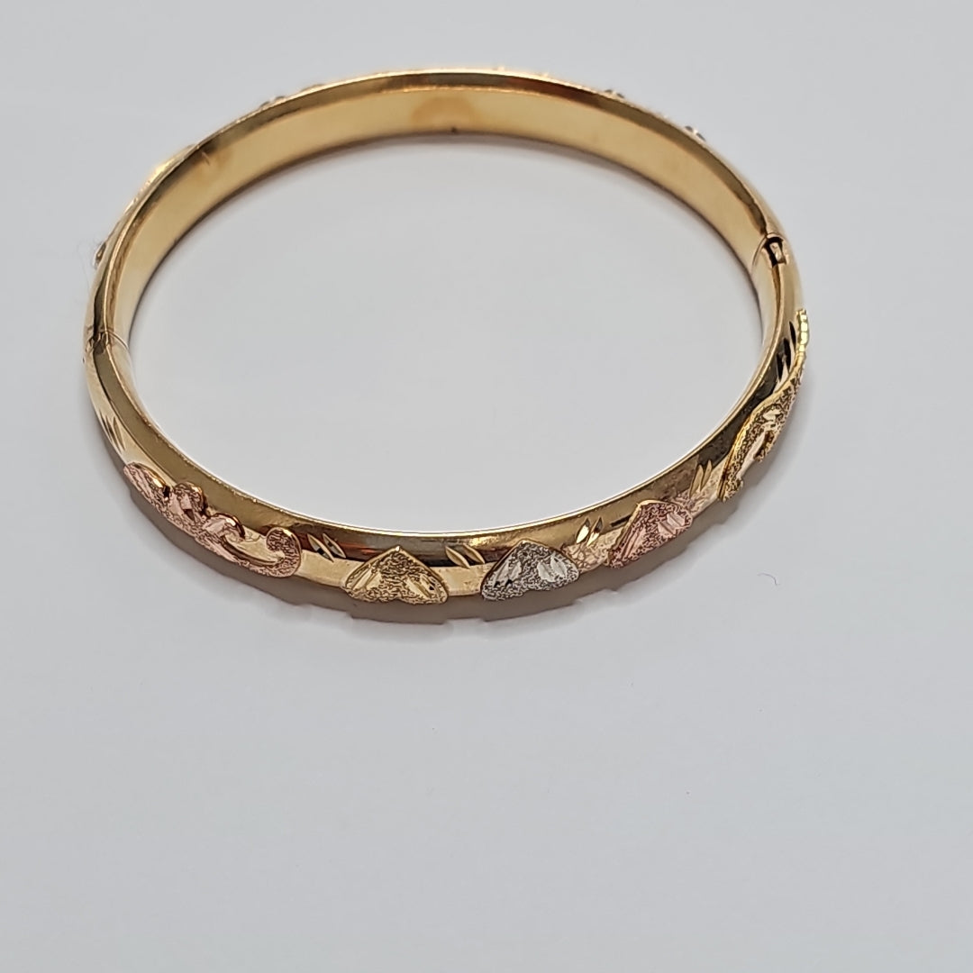 PULSERA RIGIDA ORO 10 K 12,80 GRMS (SEMINUEVO)