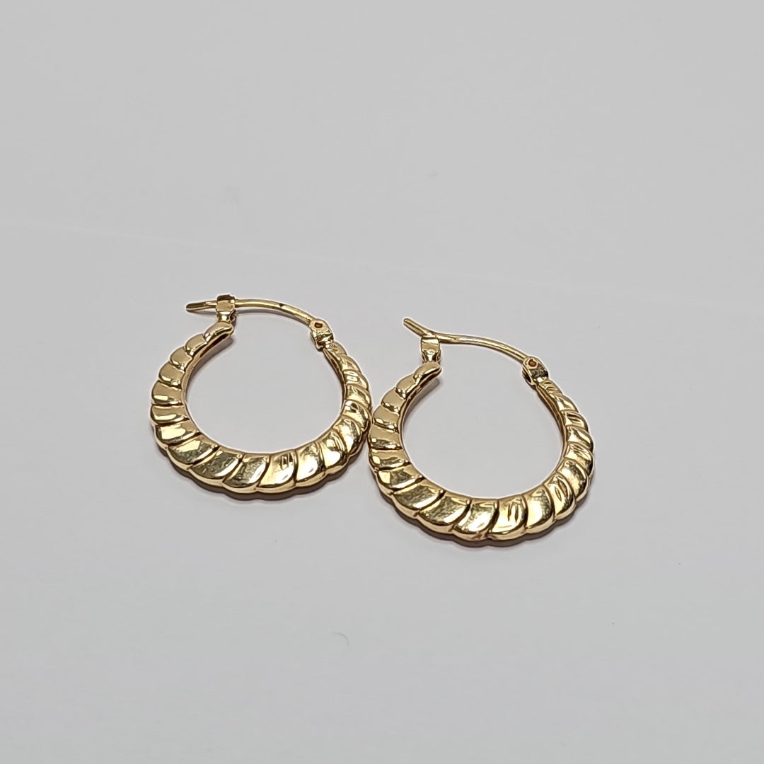 ARRACADAS PAR ORO 14 K 2.2 GRMS (SEMINUEVO)