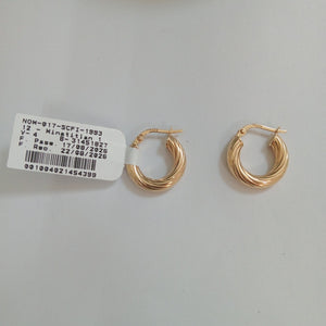 ARRACADAS PAR ORO 14 K 1.7 GRMS (SEMINUEVO)