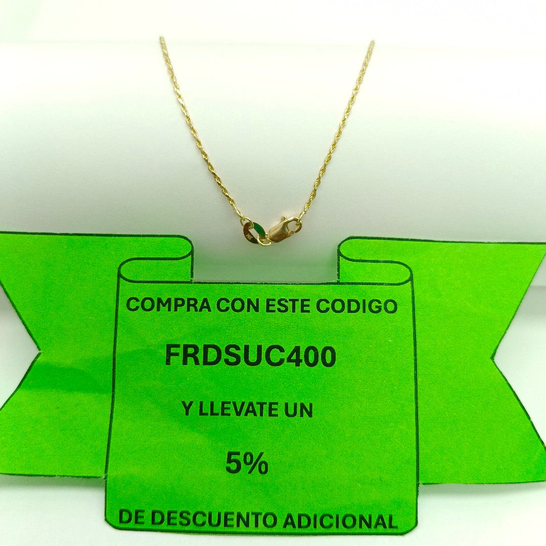 CADENA TORZAL 14K 55 CM 2.9 GR (NUEVO)