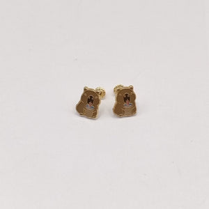 BROQUELES BROQUEL FIG CAPIBARA 14K 0.2657 GR (NUEVO)