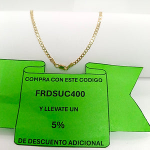 CADENA BARBADA 10K 50 CM 4.4 GR (NUEVO)