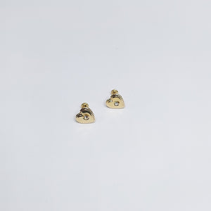 BROQUELES BROQUEL FIG CORAZON C CIRCONIA 14K 0.2614 GR (NUEVO)