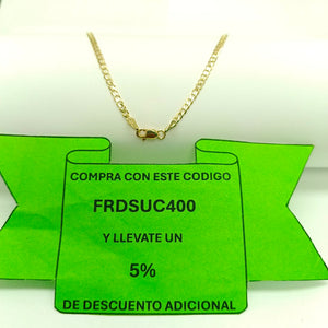 CADENA BARBADA 14K 60 CM 5.9 GR (NUEVO)