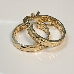 ARETES ARRACADAS FIG GRECAS 14K 1.8 GR (NUEVO)
