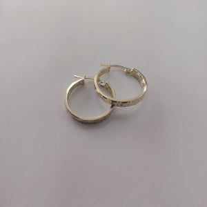 ARETES ARRACADA CON GRECAS 14K 2 GR (NUEVO)