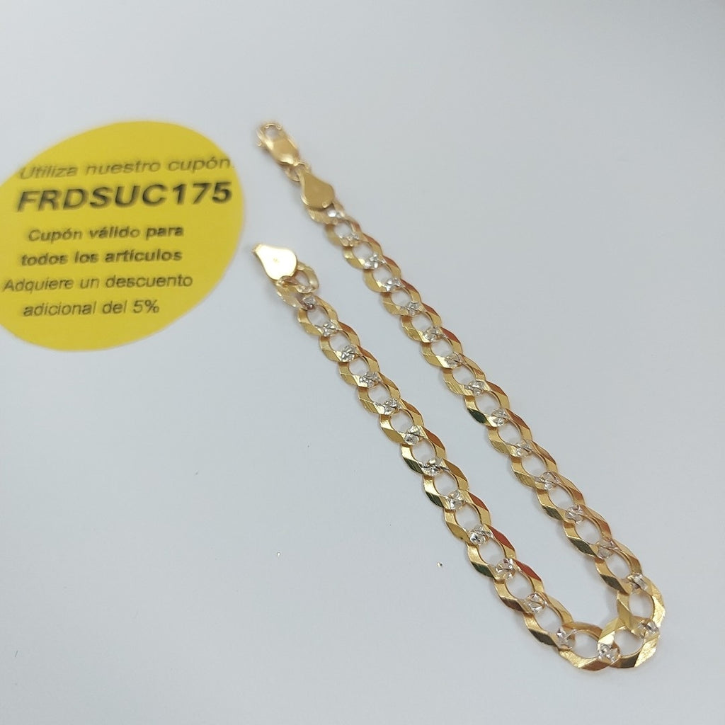 PULSERA BARBADA 14K 21 CM 5.7 GR (NUEVO)
