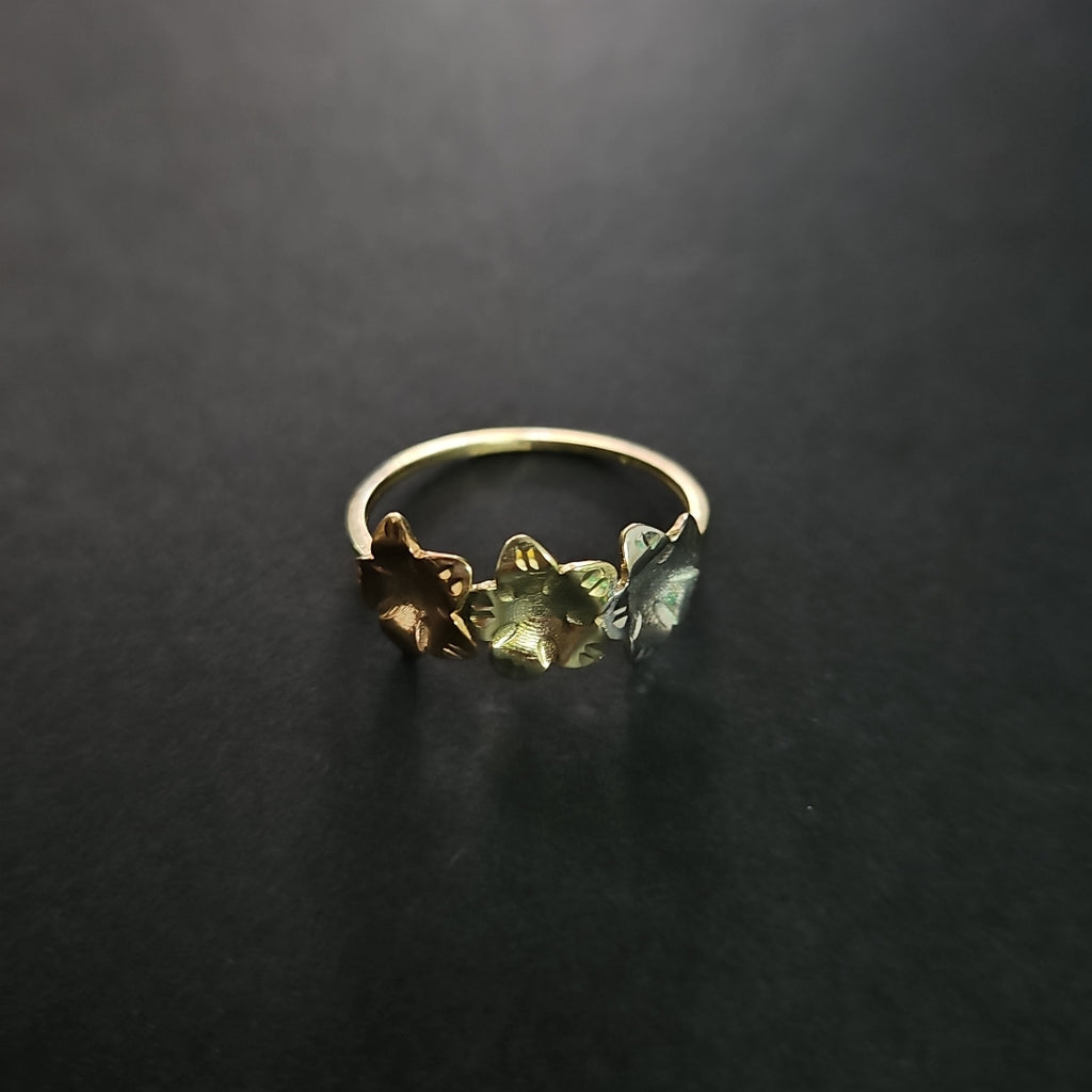 ANILLOS ANILLITO FIG FLORES 10K TALLA 7 1.2 GR (NUEVO)