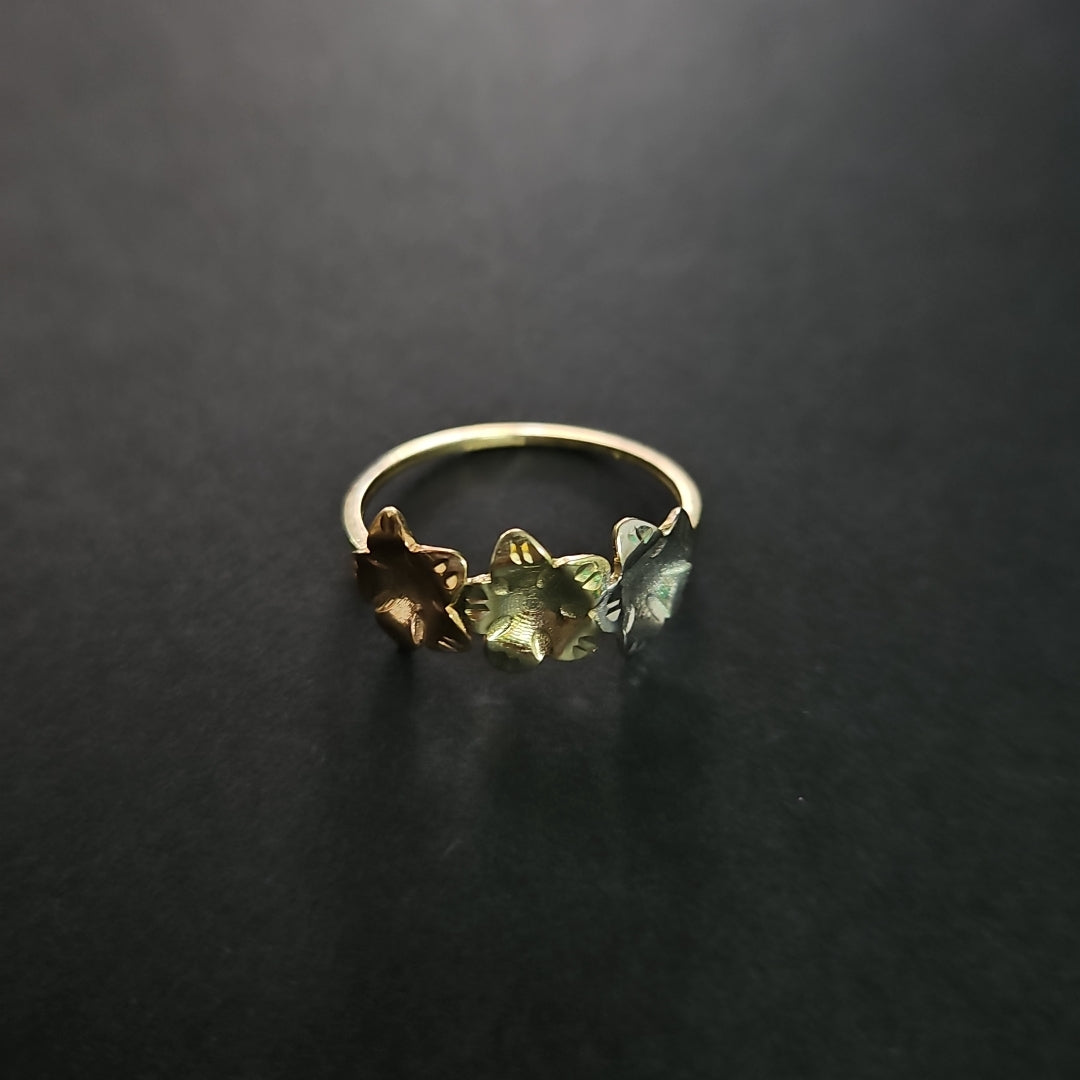 ANILLOS ANILLITO FIG FLORES 10K TALLA 7 1.2 GR (NUEVO)