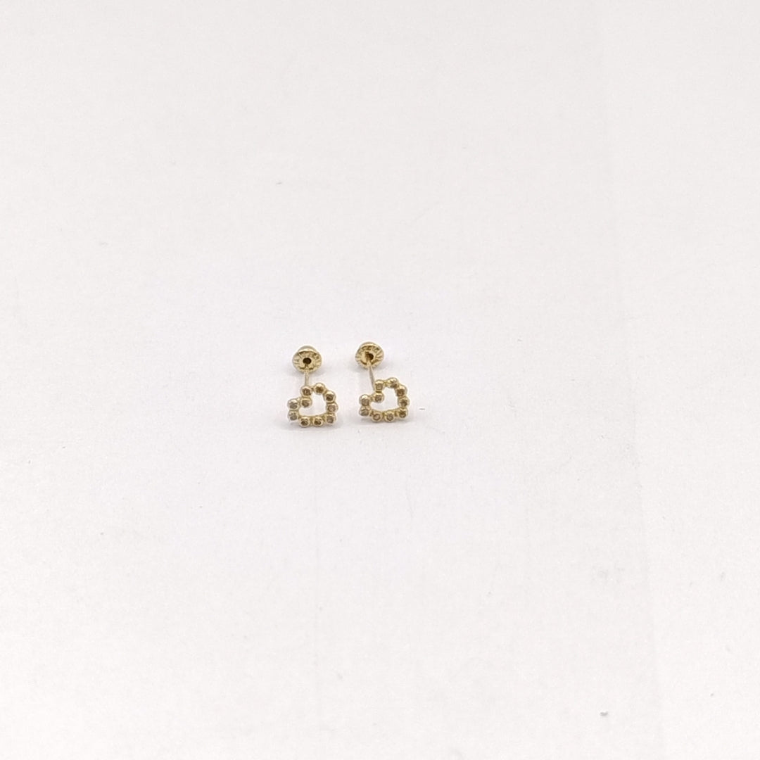 BROQUELES BROQUEL FIG CORAZON 14K 0.23 GR (NUEVO)