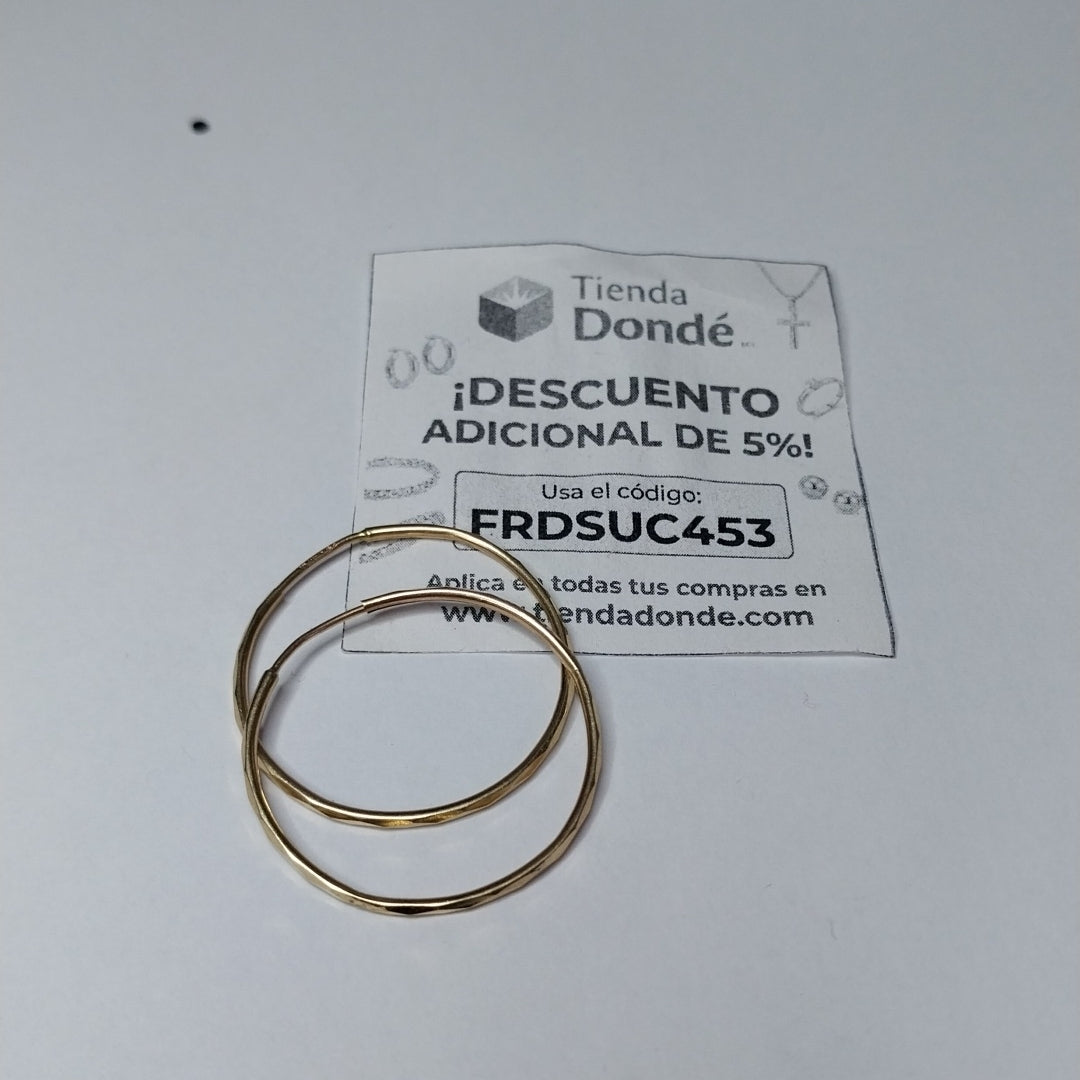 ARRACADAS PAR ORO 10 K 1.3 GRMS (SEMINUEVO)