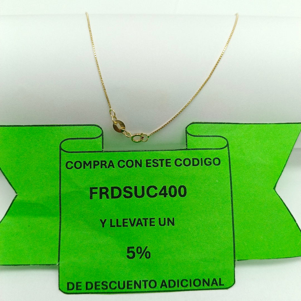 CADENA VENECIANO 14K 55 CM 1.8 GR (NUEVO)