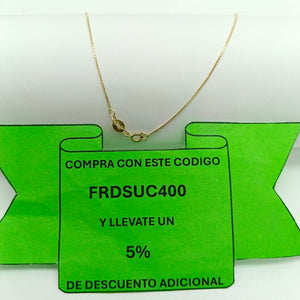 CADENA VENECIANO 14K 55 CM 1.8 GR (NUEVO)