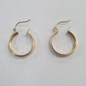 ARETES ARRACADAS LABRADAS 10K 2.2 GR (NUEVO)