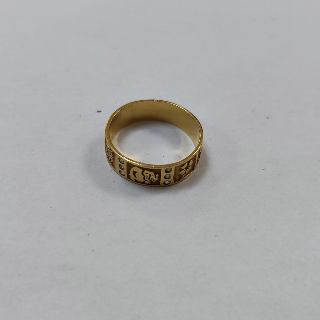 ARGOLLA DE LA SUERTE ORO 14 K 4.4 GRMS (SEMINUEVO)