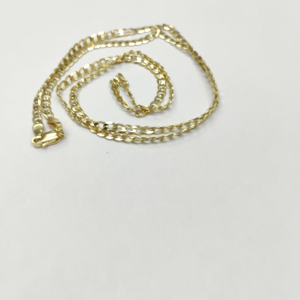 CADENA TEJIDO BARBADA 14K 60 CM 8.9 GR (NUEVO)