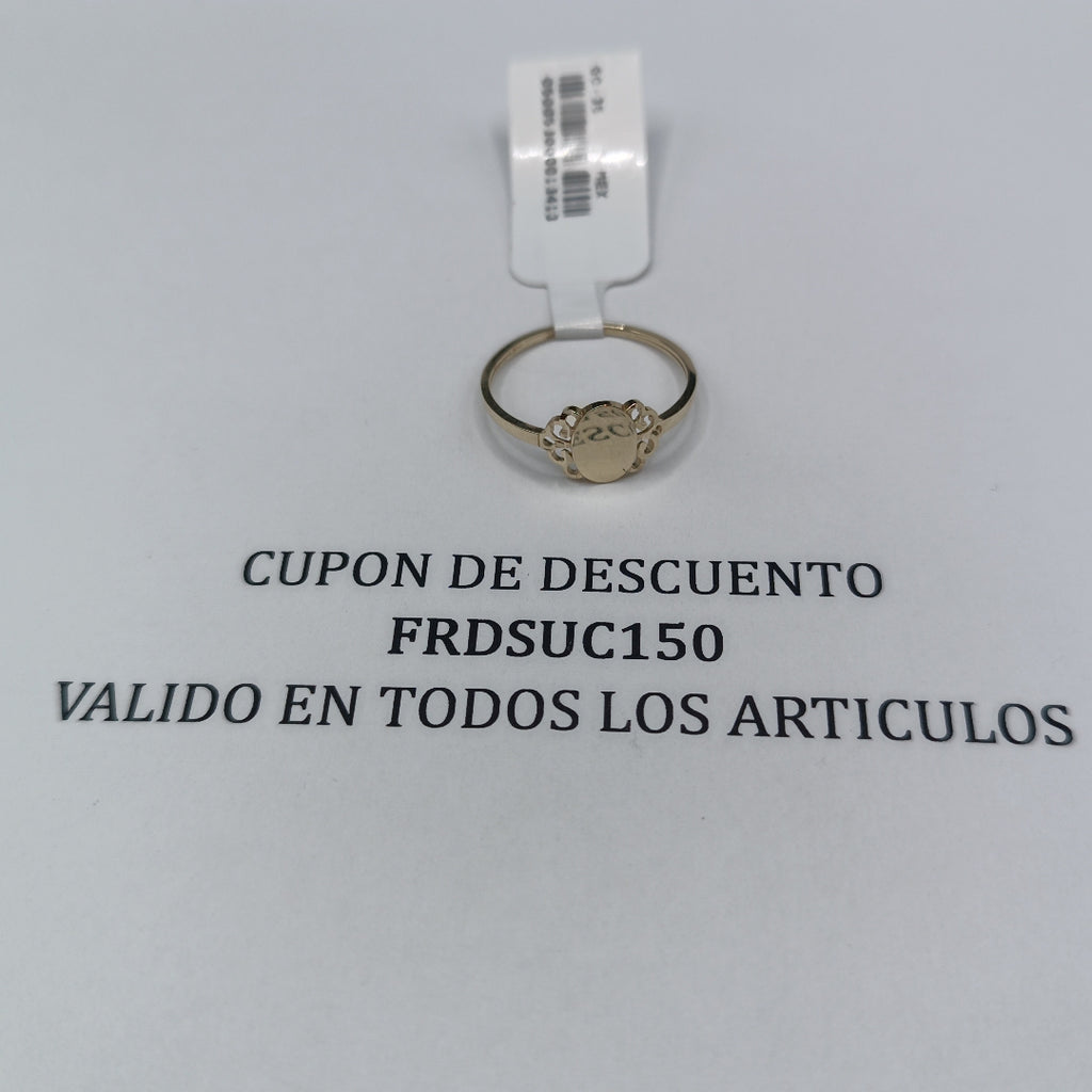 ANILLOS ANILLITO 10K TALLA 9 1 GR (NUEVO)