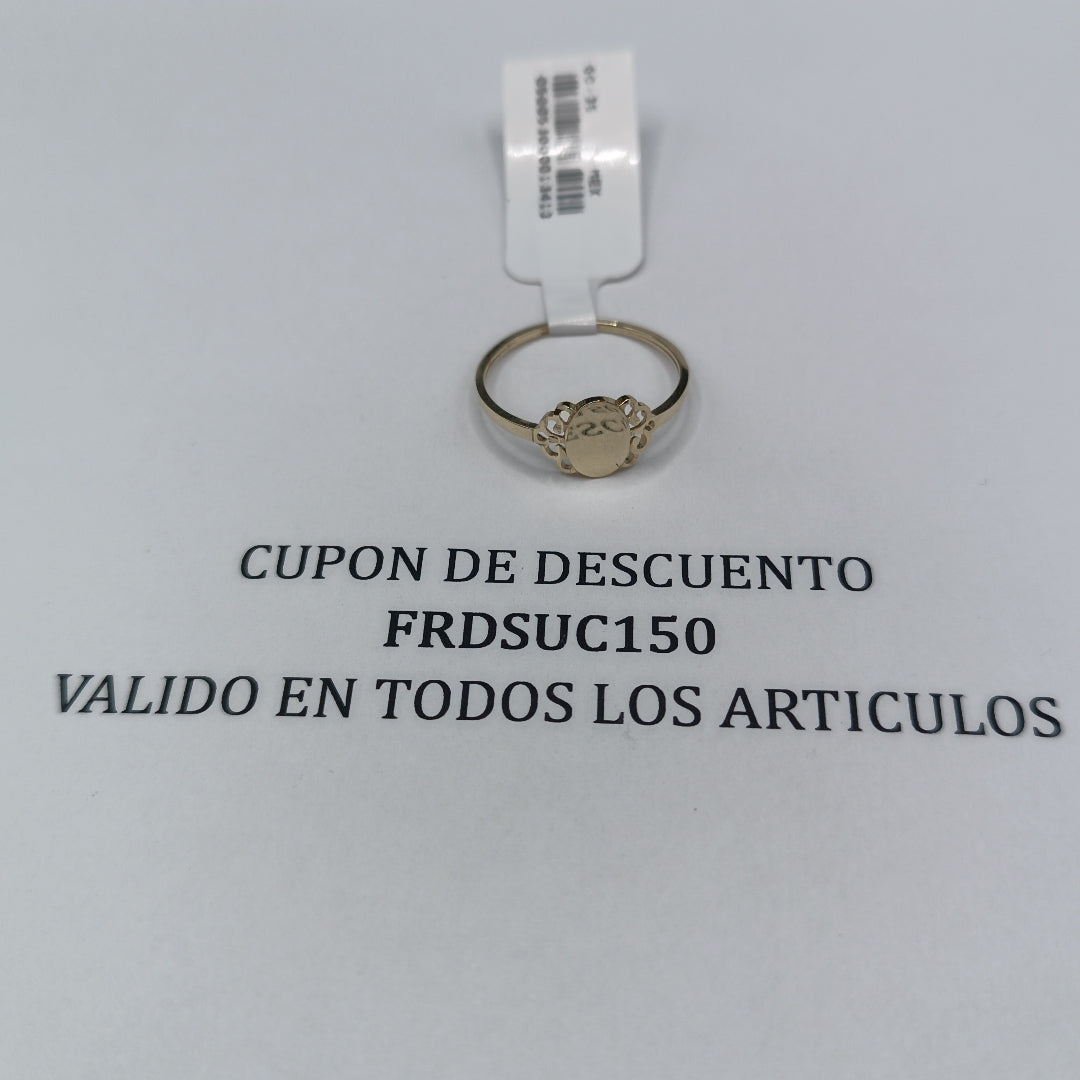ANILLOS ANILLITO 10K TALLA 9 1 GR (NUEVO)