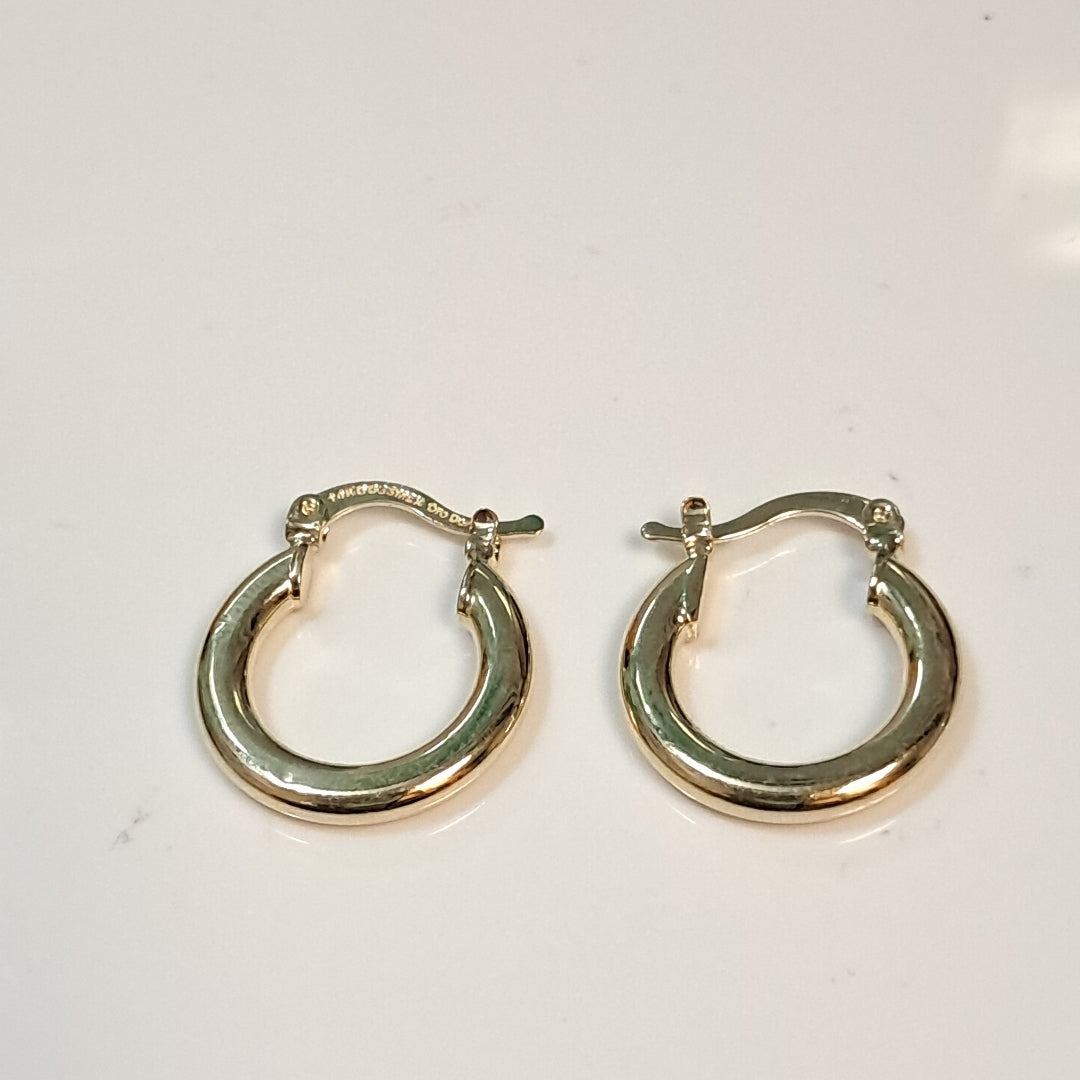 ARETES ARRACADAS 14K 1.6 GR (NUEVO)