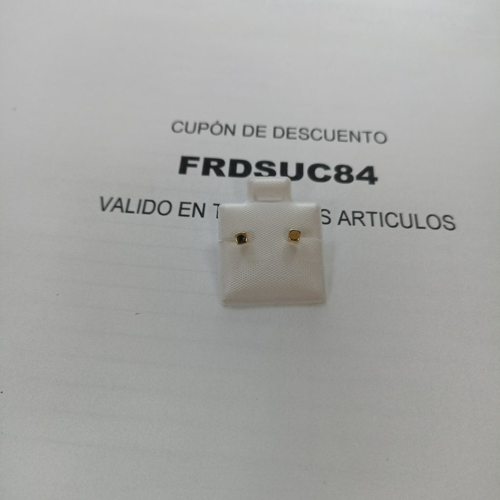 BROQUELES BROQUEL FIG CUBO 14K 0.203 GR (NUEVO)