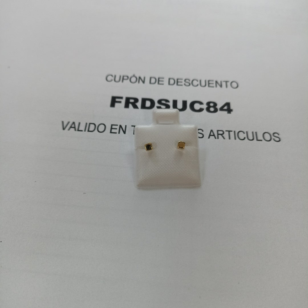BROQUELES BROQUEL FIG CUBO 14K 0.203 GR (NUEVO)
