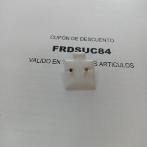 BROQUELES BROQUEL FIG CUBO 14K 0.203 GR (NUEVO)