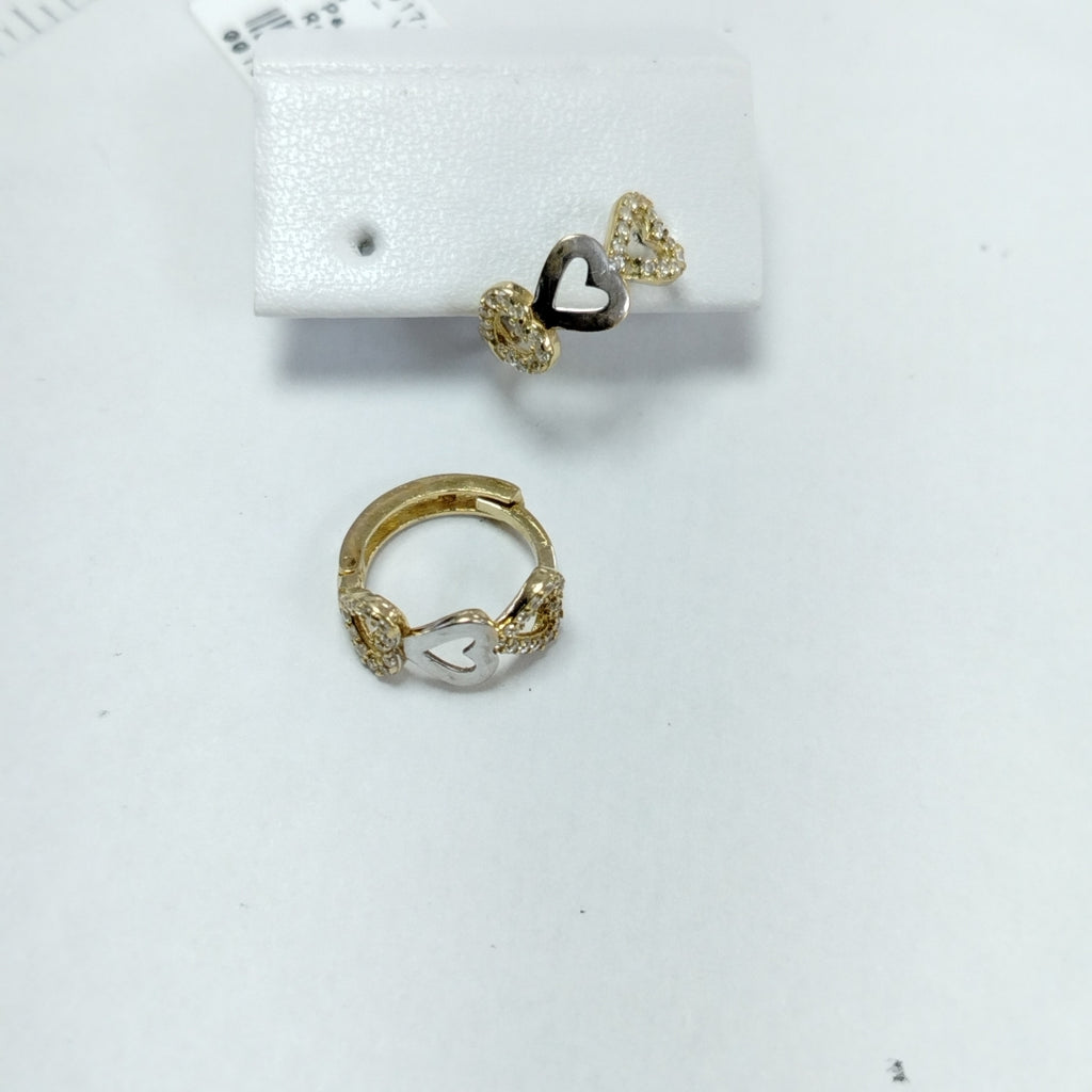 ARRACADAS PAR ORO 10 K 1.8 GRMS (SEMINUEVO)