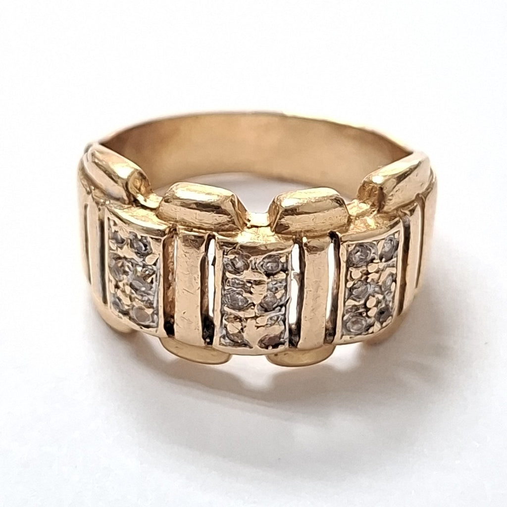 ANILLO ORO 14 K 6 GRMS (SEMINUEVO)
