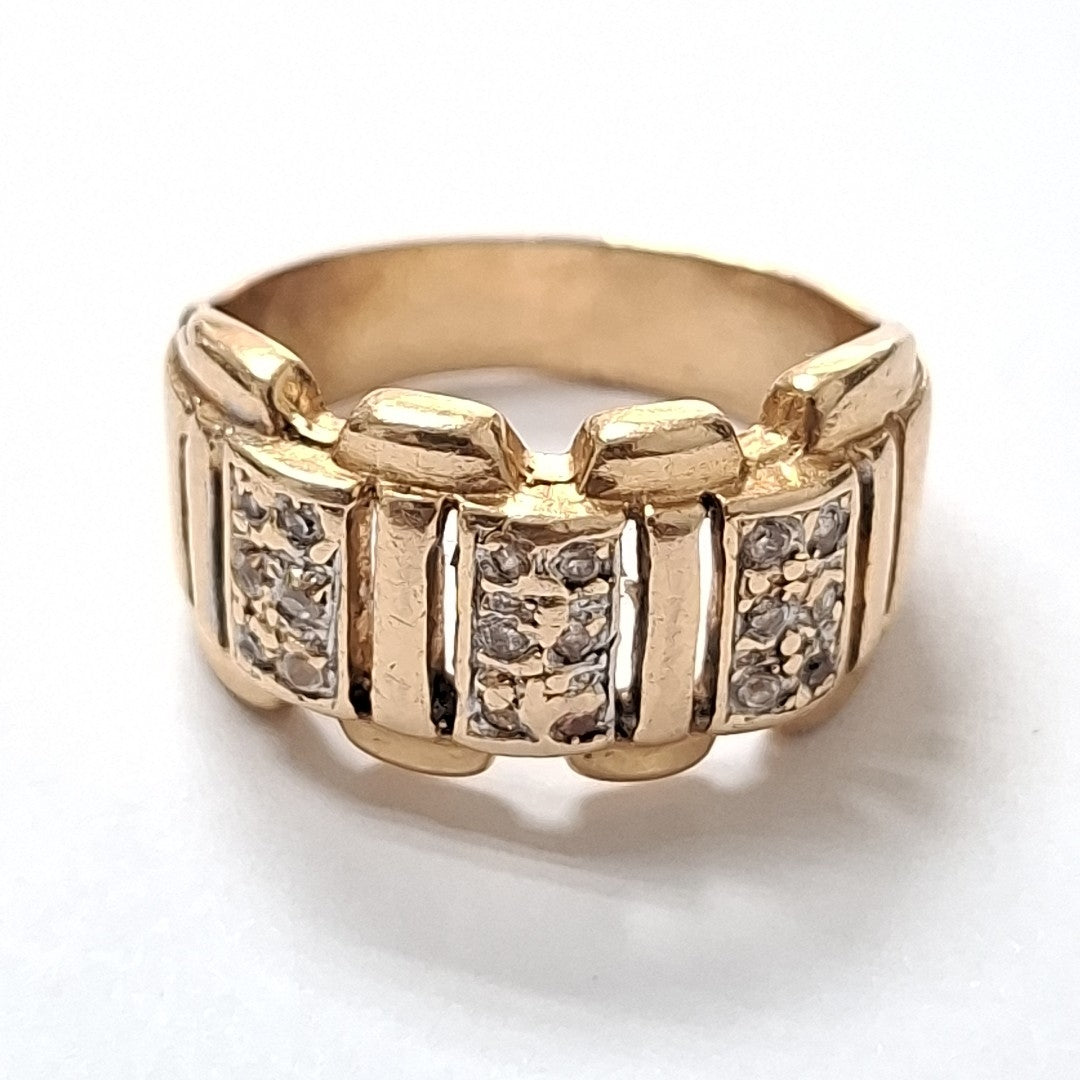 ANILLO ORO 14 K 6 GRMS (SEMINUEVO)