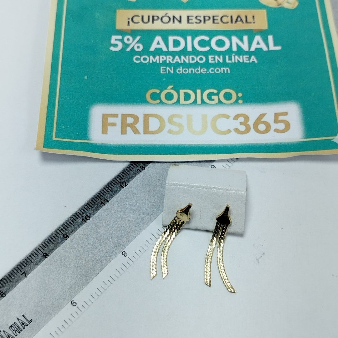 BROQUELES PAR ORO 14 K 2,30 GRMS (SEMINUEVO)