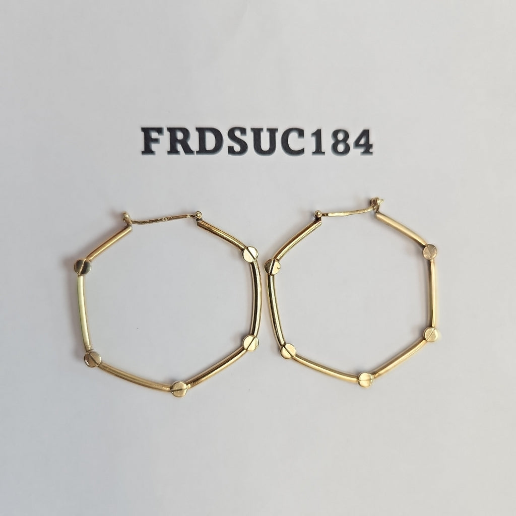 ARRACADAS PAR ORO 14 K 3.1 GRMS (SEMINUEVO)