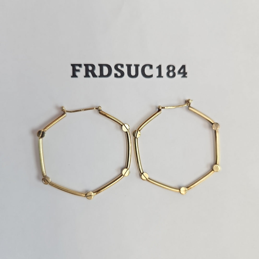ARRACADAS PAR ORO 14 K 3.1 GRMS (SEMINUEVO)