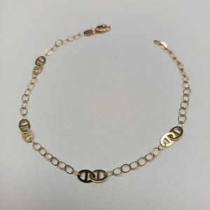 PULSERA ESPECIAL 14K 21 CM 1.9 GR (NUEVO)