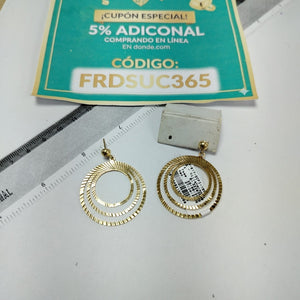 BROQUELES PAR ORO 14 K 5,20 GRMS (SEMINUEVO)