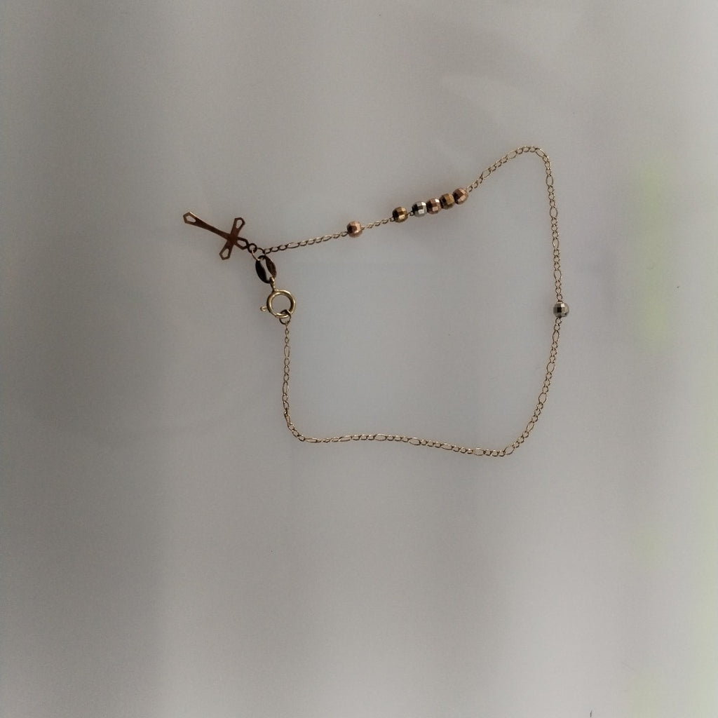 CRUZ, PULSERA ORO 10 K 1 GRMS (SEMINUEVO)