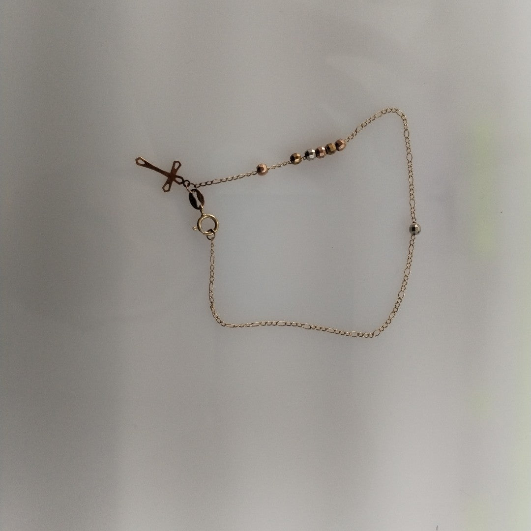 CRUZ, PULSERA ORO 10 K 1 GRMS (SEMINUEVO)