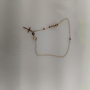 CRUZ, PULSERA ORO 10 K 1 GRMS (SEMINUEVO)